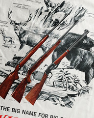 Winchester Big Game T-Shirt Hunting Rifle Ammo Vintage Graphic Tee S-5XL