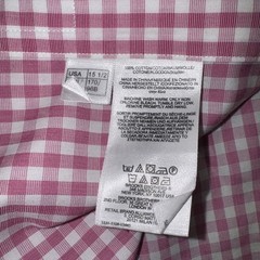 MENS BROOKS BROTHERS PINK WHITE CHECK Men Sz 15.5 4/5 Slim Fit Cotton Button Up