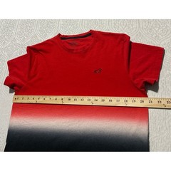 Hollister Mens Red White Black Ombre Gradient T-Shirt Must Have Collection M