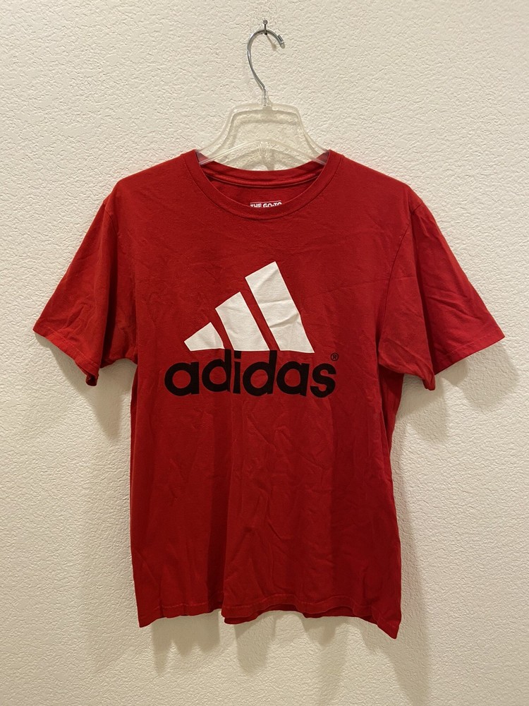 Adidas The Go To Tee Red T Shirt 100% Cotton Mens Size Large GUC