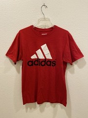 Adidas The Go To Tee Red T Shirt 100% Cotton Mens Size Large GUC