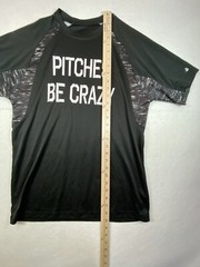 Badger Sport Men’s Pullover T-shirt Adult Medium Black “Pitches Be Crazy”