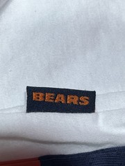 NFL Team Apparel Chicago Bears Shirt Mens M White Navy Raglan Football