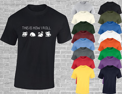 THIS IS HOW I PANDA ROLL MENS T SHIRT JOKE CUTE ANIMAL FASHION FUNNY NOVELTY TOP