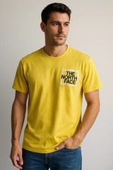 The North Face Mens size XL Short Sleeve Coordinates T-Shirt in Acid Yellow NWT