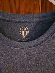 REI Co-op Shirt Mens Medium Short Sleeve light Blue Base Layer t-shirt