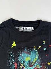 Tony Hawk Two Tone Waffle Knit Long Sleeve T Shirt Skateboard y2k 2000s Skate