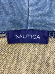 NAUTICA Mix Color Indigo Sweat Zip Hoodie, Size L, Cotton, Green, 251-1247