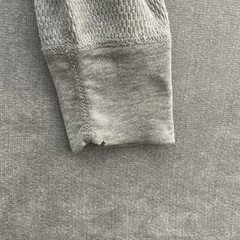 Vintage Hanes Thermal Waffle Knit Gray Crewneck Shirt Men’s XL Made In USA 70’s