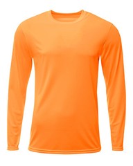 A4 Polyester Long Sleeve Moisture Wicking Tee Dri-Fit Sprint T-Shirt – N3425
