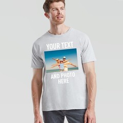 Personalised Unisex T Shirt Custom Print Your Own Photo Design And Text