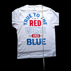 True To The Red White And Blue Graphic Tee – Size XL – All Genders