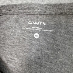 CRAFT Mens T Shirt 2XL Gray Spartan Race Graphic Print Logo