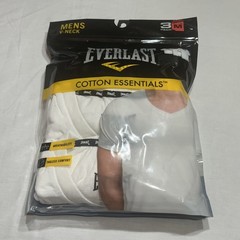 New Everlast Mens 3 Pack V-Neck T-Shirts Size Medium White