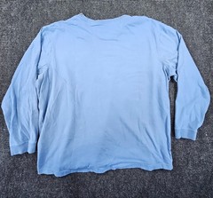 Duluth Trading Co Longtail T Shirt Mens 2XL Blue Cotton Relaxed Fit Crew Neck
