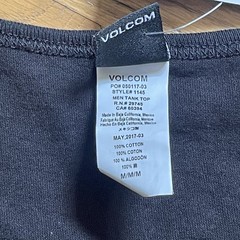 NWT Volcom Mag Tank Top Mens M Black Graphic Recommended For Life Skateboard Tee