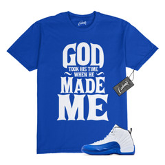 12 Blueberry Game Royal White Black T Shirt to Match GTHT