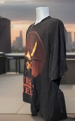 VTG Public Enemy Flavor Flav Shirt Men 2XL Black Short Sleeve Viking Hat 2009