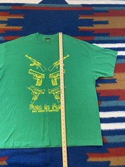 Paid in Full Bay Area Strapped Green T-Shirt 3XL D-Boy Apparel Uzi AK-47 Guns